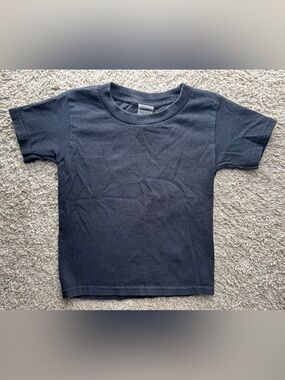 Gildan Heavy Cotton Toddler Black Basic T-Shirt Size 3T